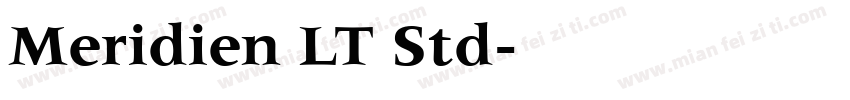 Meridien LT Std字体转换